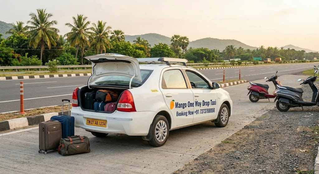 One Way Drop Taxi Salem service vehicle