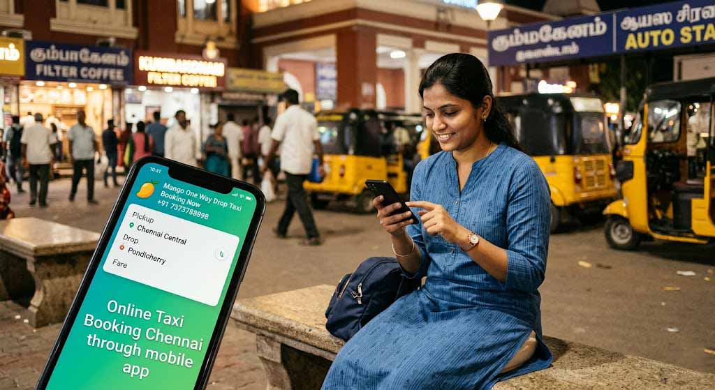 Online taxi booking Chennai through mobile app