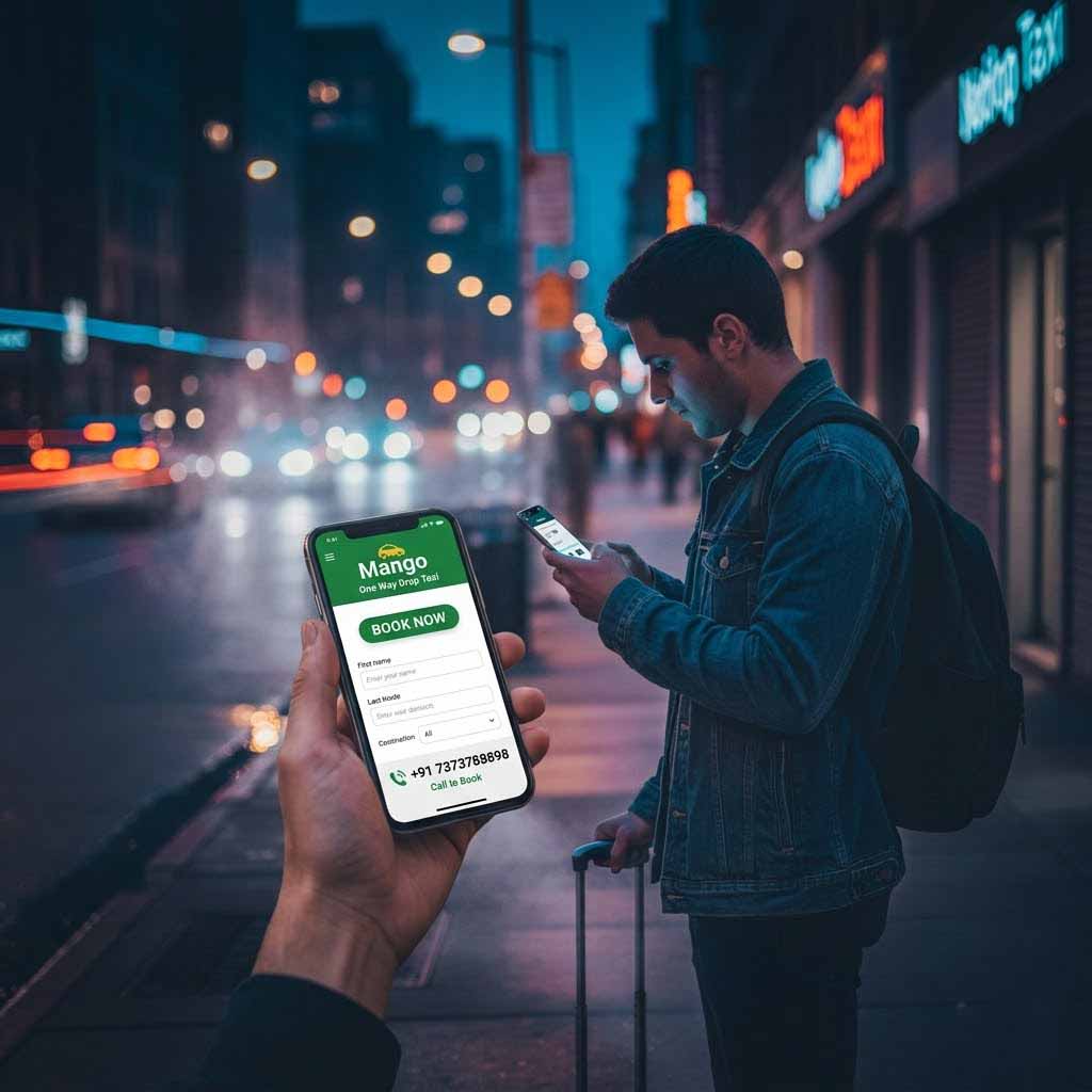 Online taxi booking for fast pickup and low fare