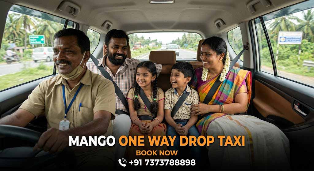 one way taxi Tamil Nadu family travel experience inside cab