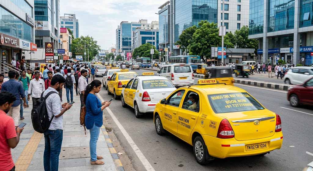 Taxi cabs in my area ready for booking