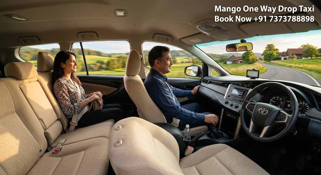 comfortable salem drop taxi interior